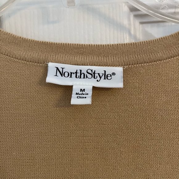 NorthStyle 100% Cotton Tan Cardigan  Bolero - Picture 3 of 4